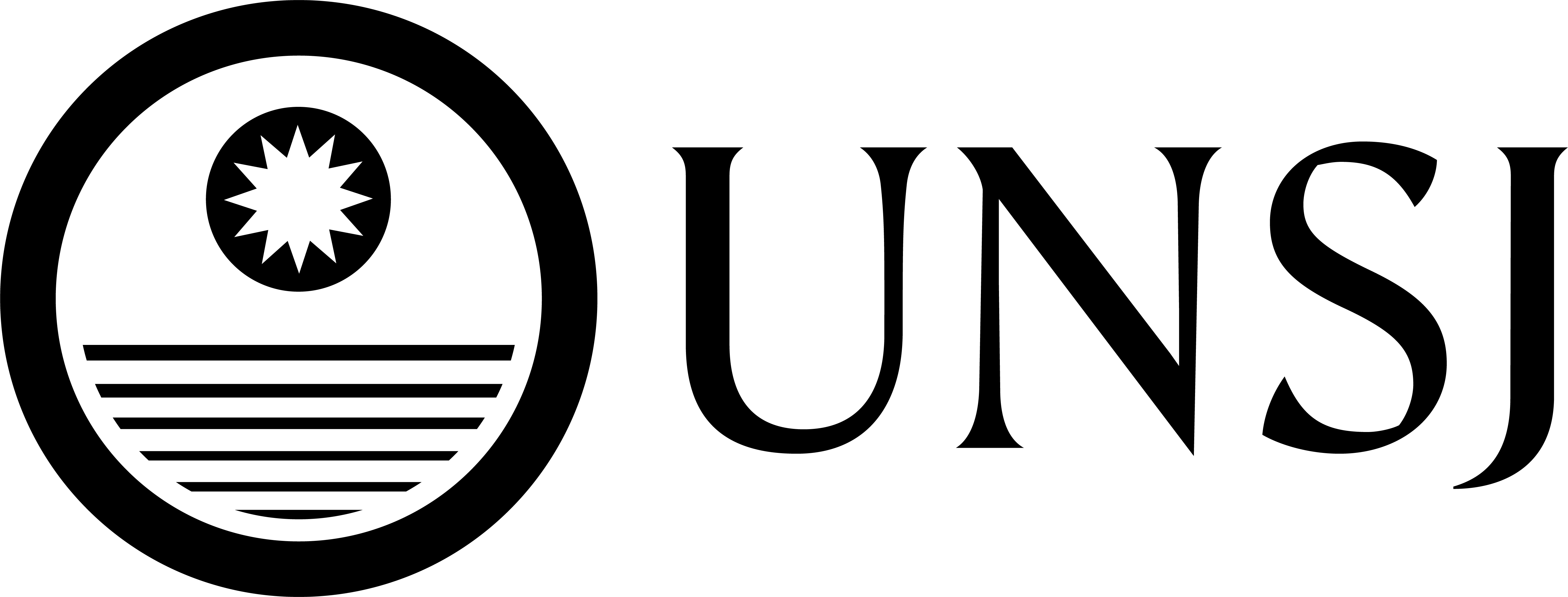 Logo horizontal de la UNSJ